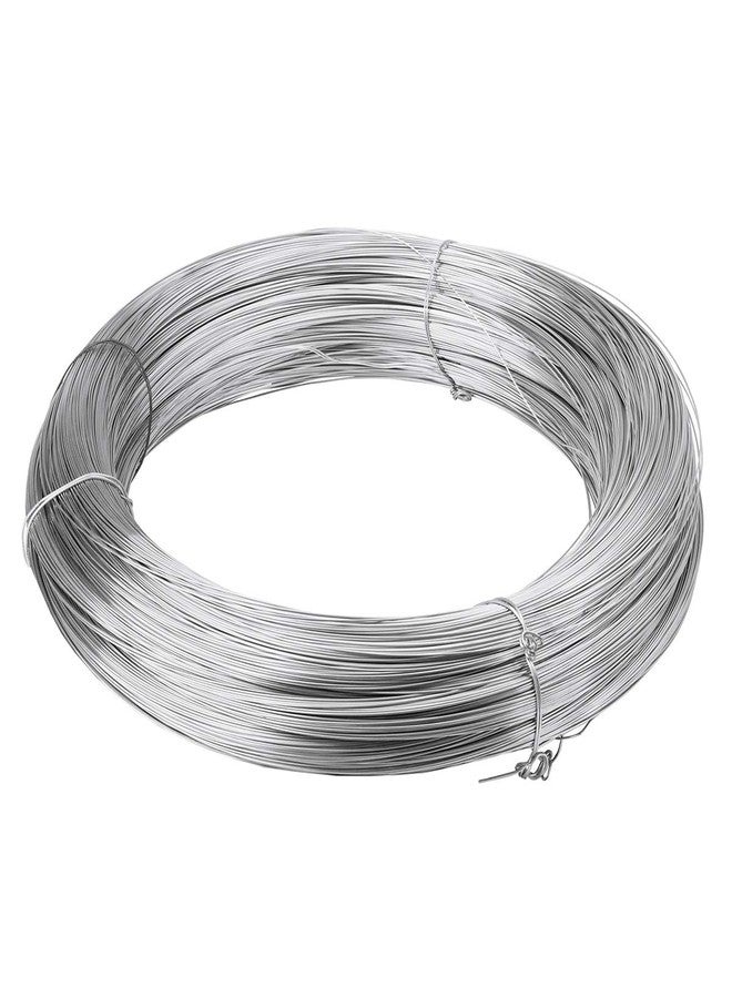 Embroiderymaterial Zari Stiff Metallic Copper wire for Hand Embroidery & jewelry making in Silver Color, 0.2MM, 32Gauge 100Gram(100 Meters) - Image 1